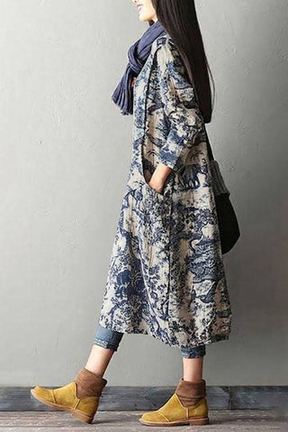 Japanese Porcelain Print Dress