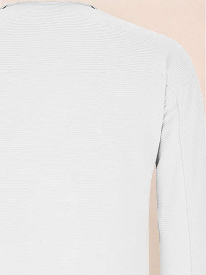 Half-Zip Waffle Pullover