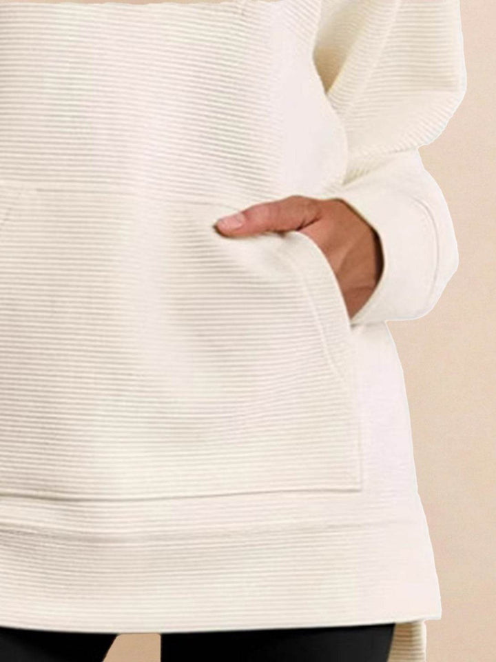 Half-Zip Waffle Pullover