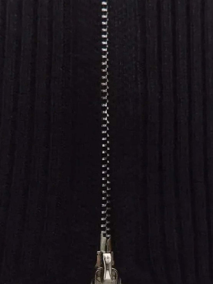Zip-Up Knit Cardigan Jacket