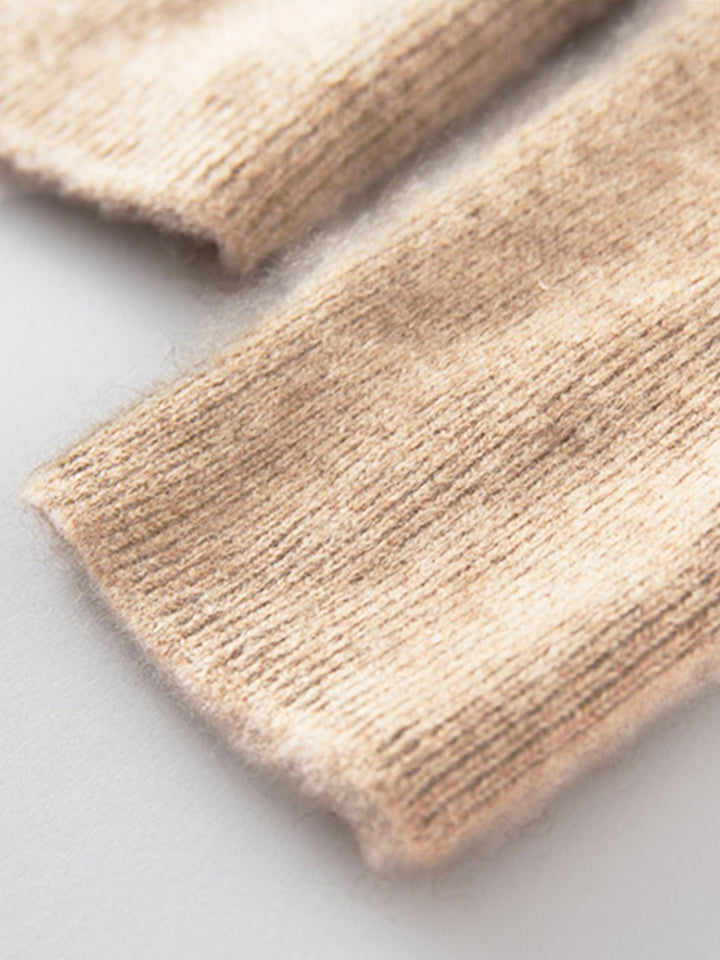Wool-Cashmere Round Neck Pullover