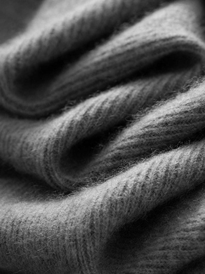 Wool-Cashmere Round Neck Pullover