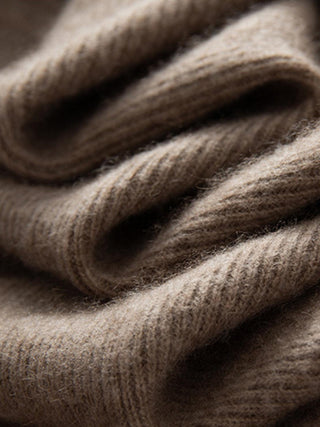 Wool-Cashmere Round Neck Pullover