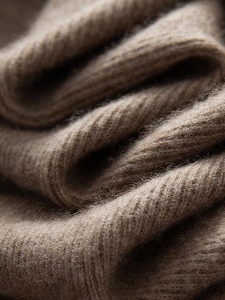 Wool-Cashmere Round Neck Pullover