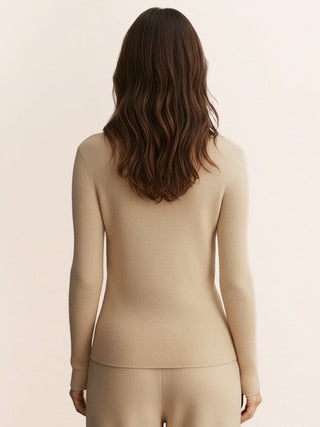 Wool-Cashmere Round Neck Pullover