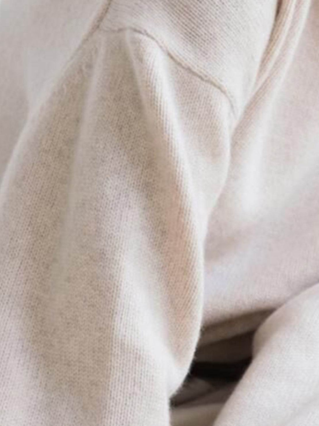 Oversized Crew Neck Knit Sweater