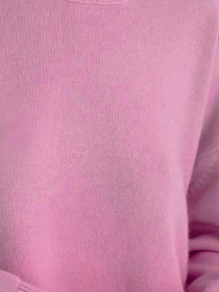Oversized Crew Neck Knit Sweater