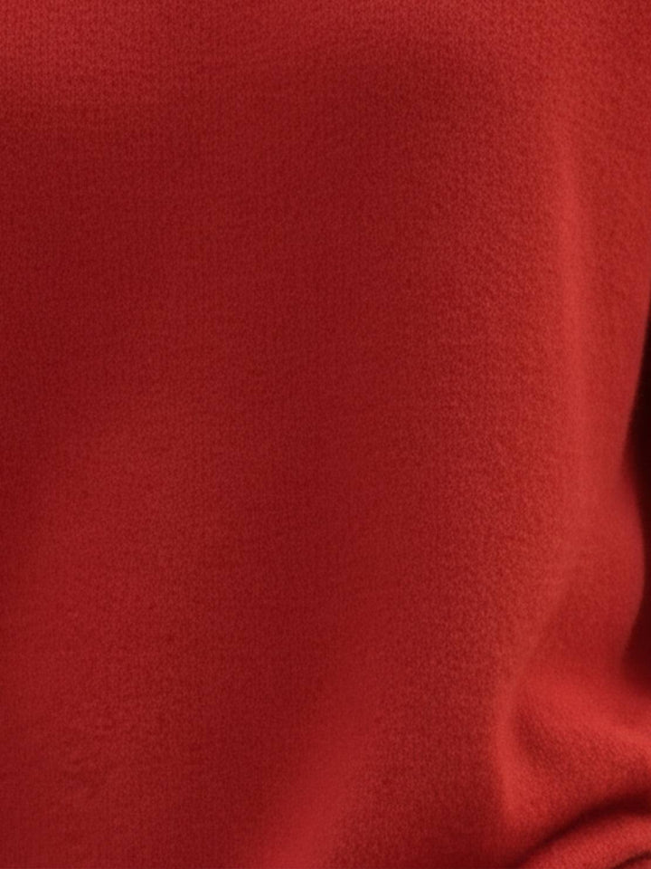 Oversized Crew Neck Knit Sweater