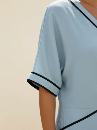 Knot-Waist Flowing Maxi Dress
