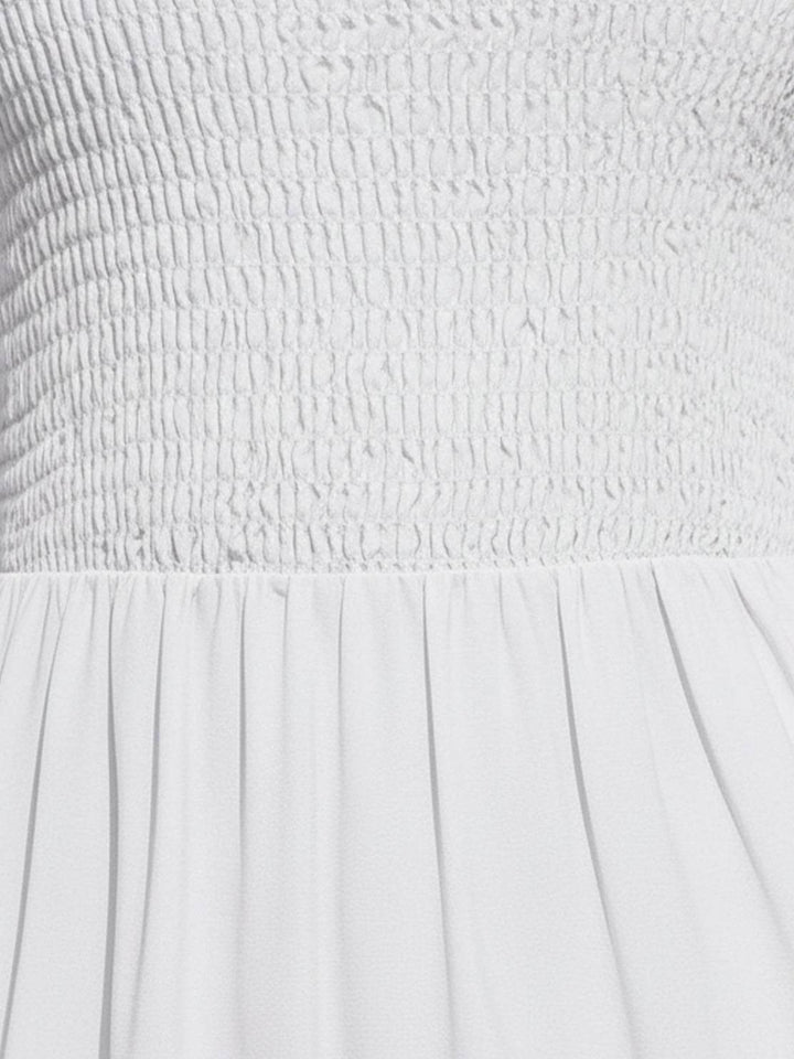 Smocked Sleeveless Maxi Dress
