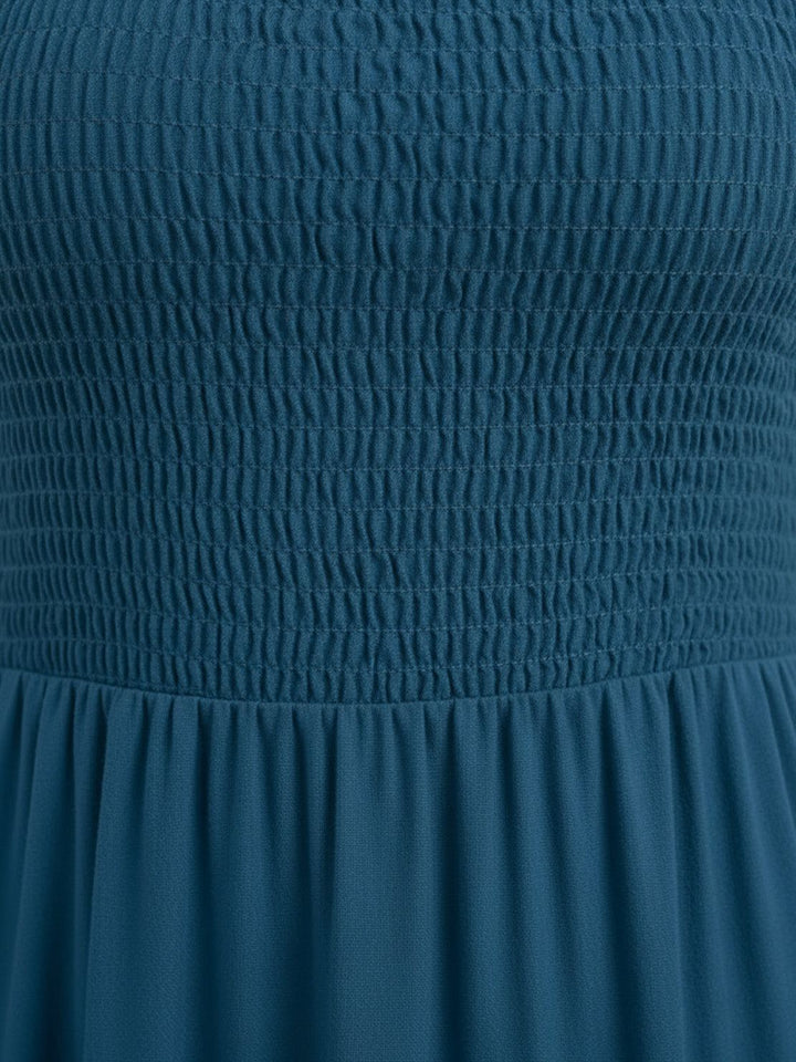 Smocked Sleeveless Maxi Dress