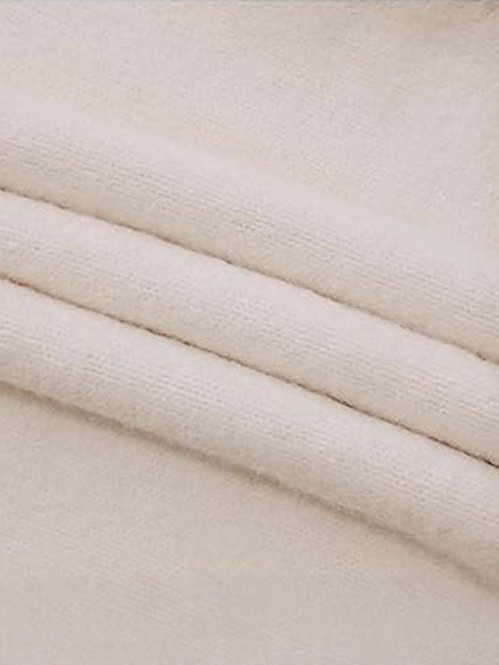 Oversized Cable-Knit Crewneck Sweater