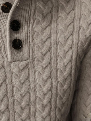 100% Wool Cable-Knit Sweater