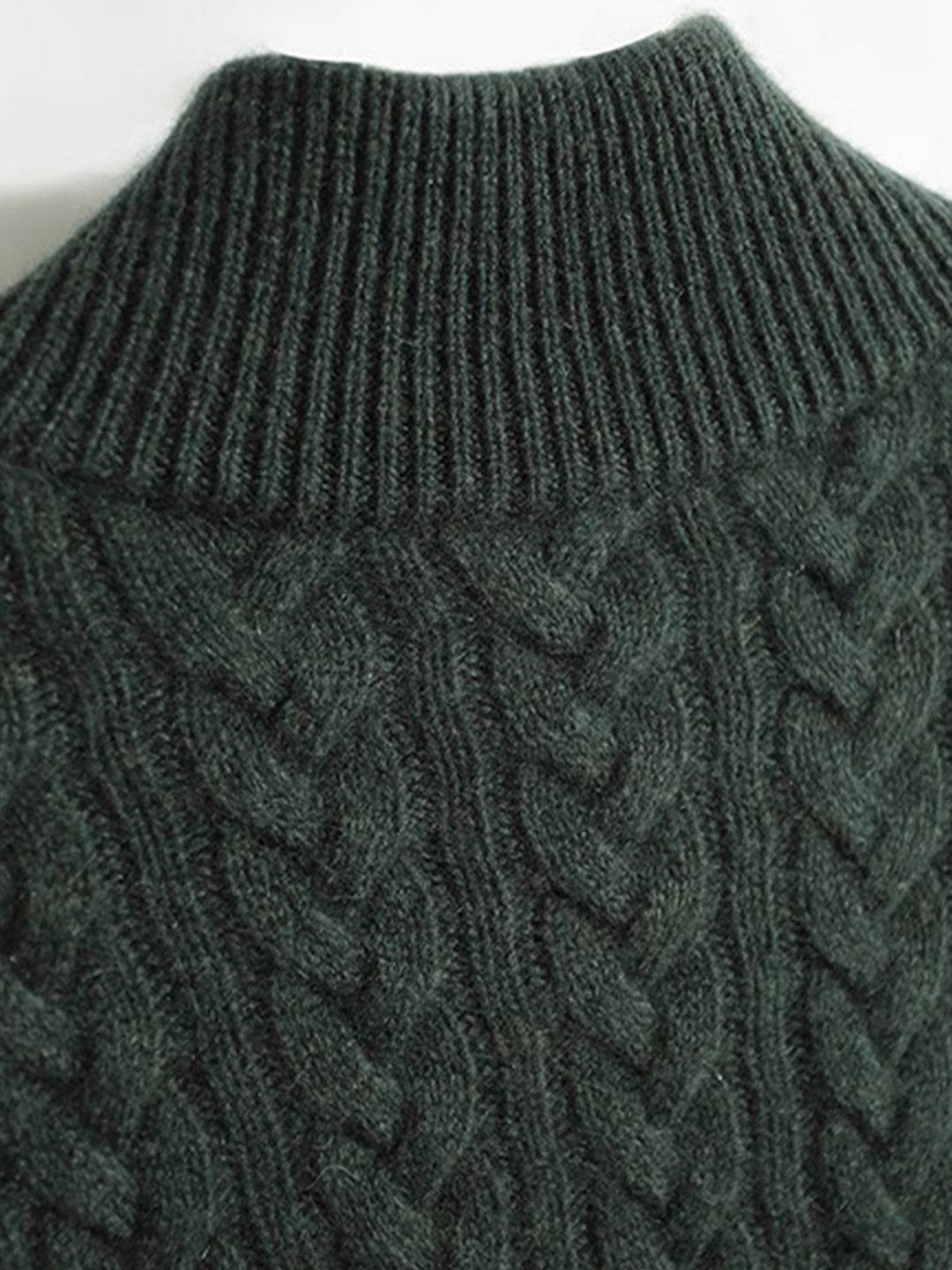100% Wool Cable-Knit Sweater
