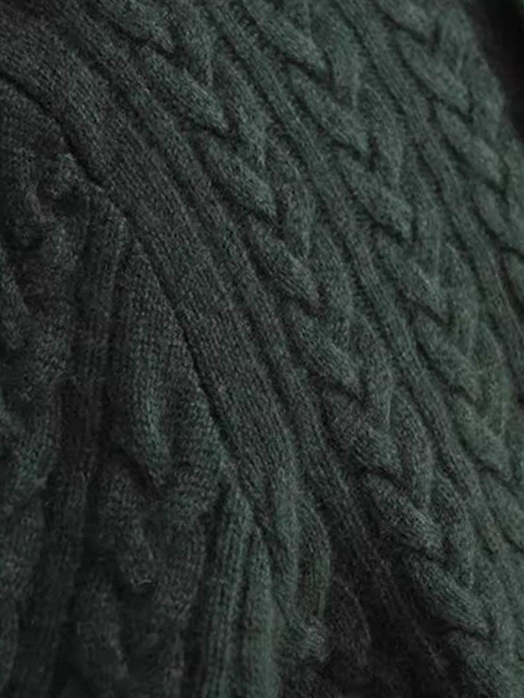 100% Wool Cable-Knit Sweater