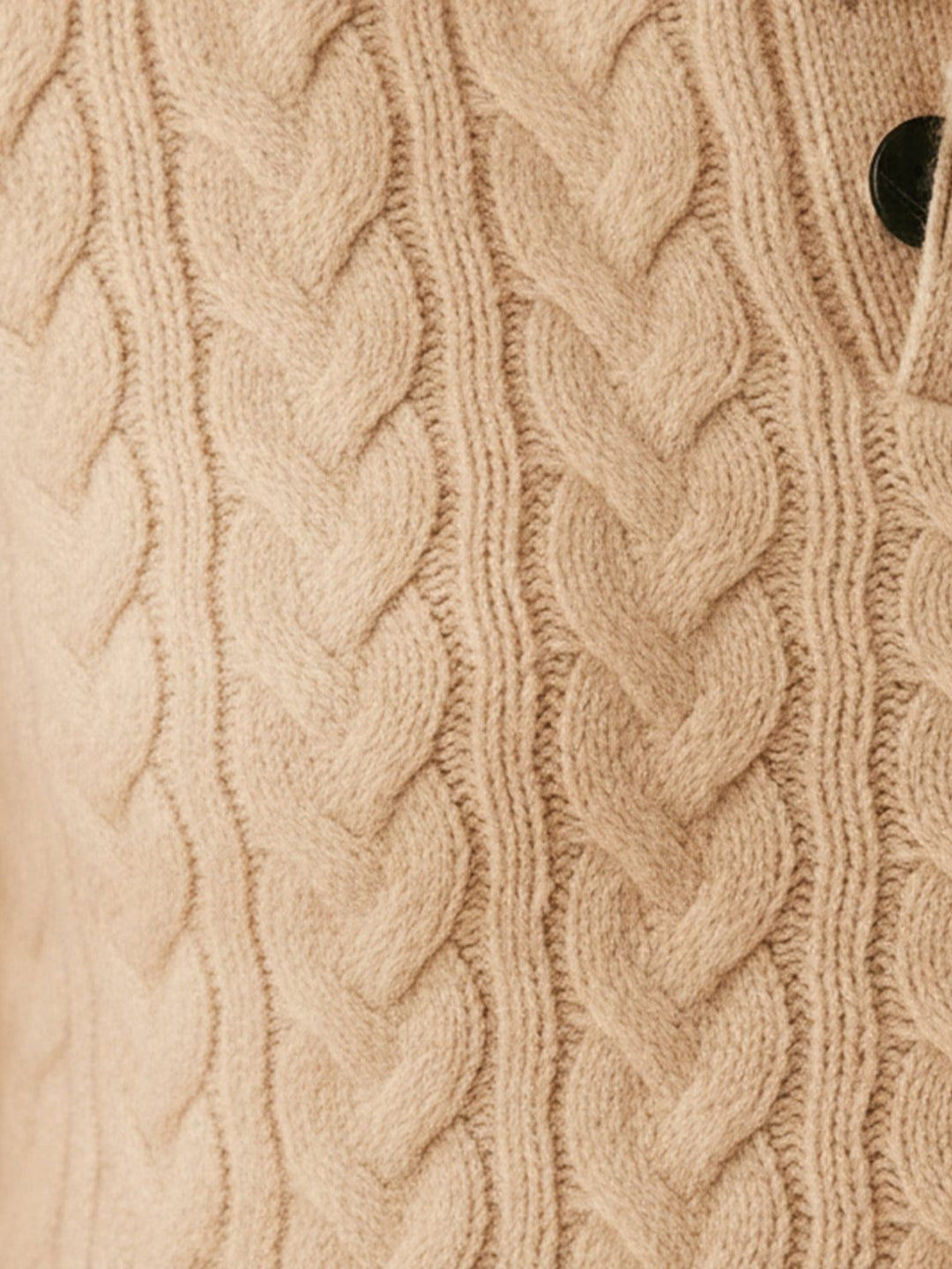 100% Wool Cable-Knit Sweater