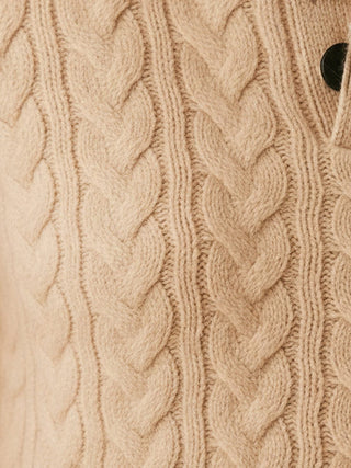 100% Wool Cable-Knit Sweater