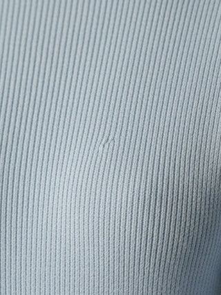 Asymmetric Wrap Ribbed Knit Top