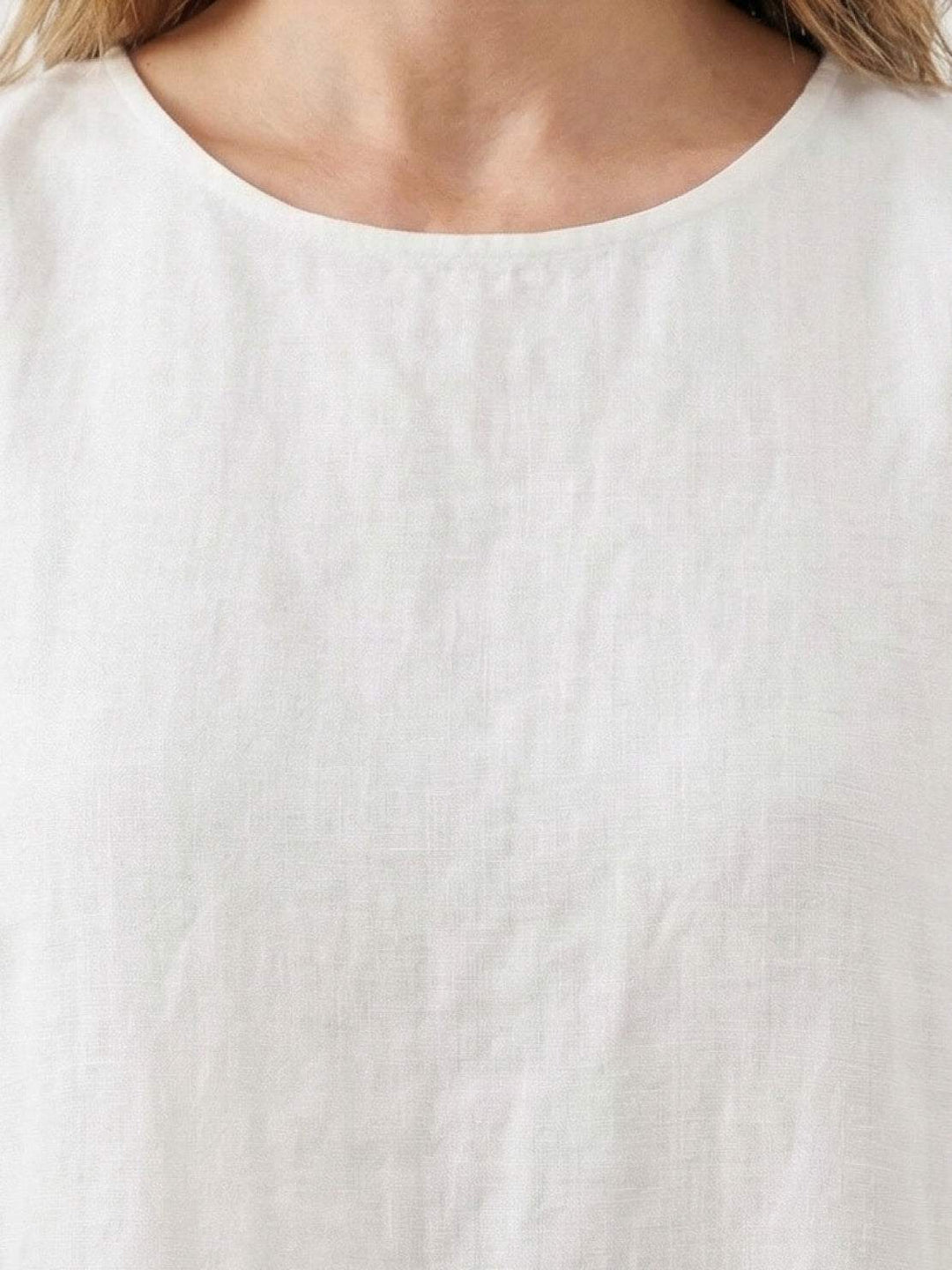 100% Cotton Linen Sleeveless Maxi Dress