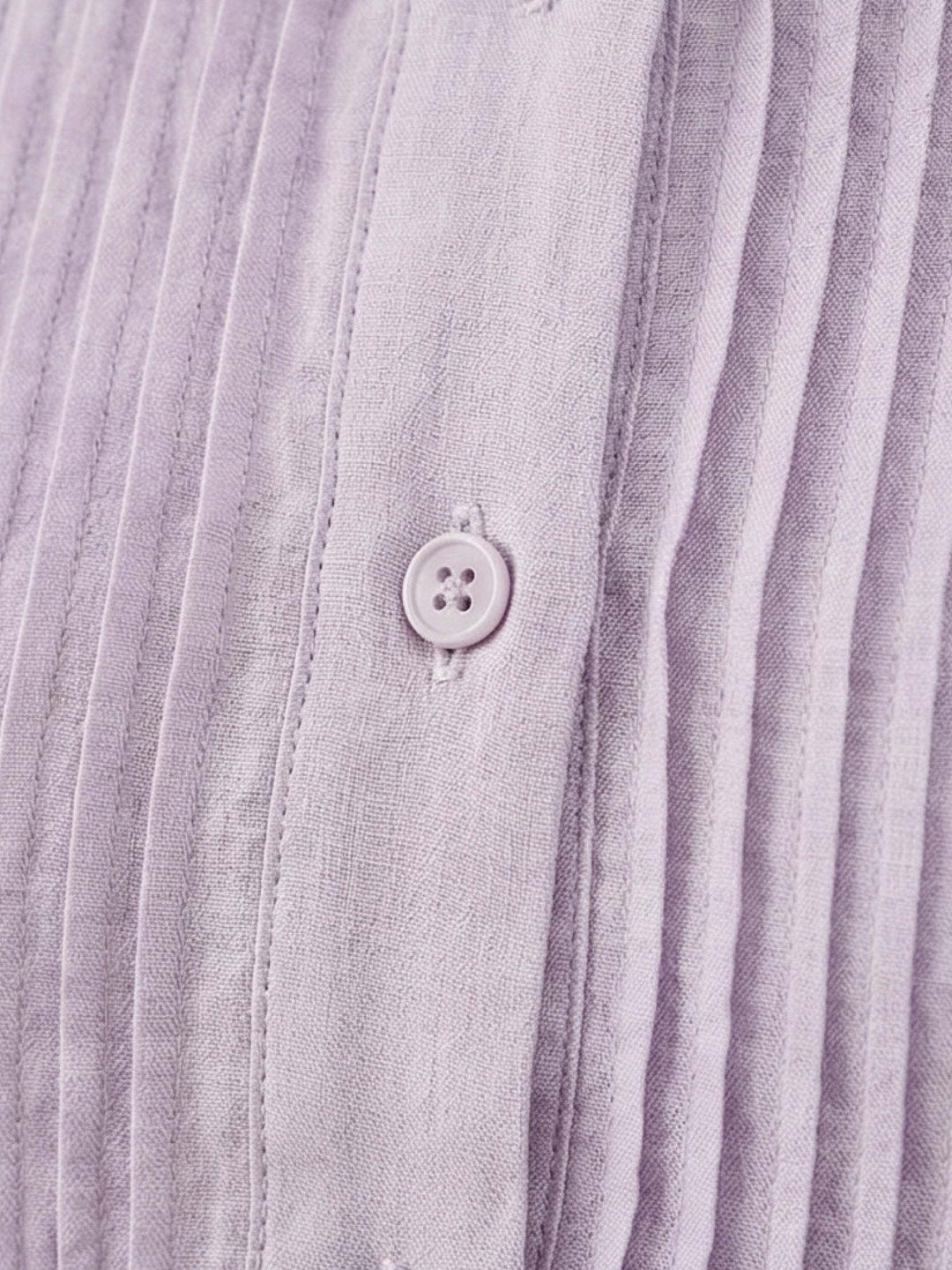 100% Cotton Linen Pleated Midi Dress