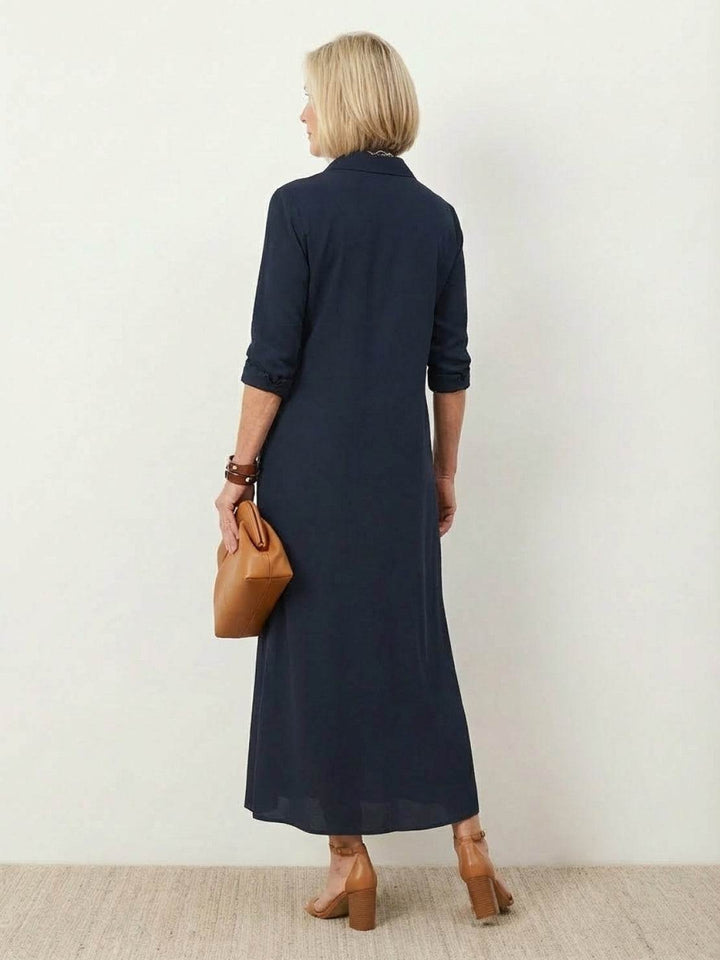 Wrinkle-Free Button-Down Dress