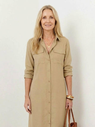 Wrinkle-Free Button-Down Dress