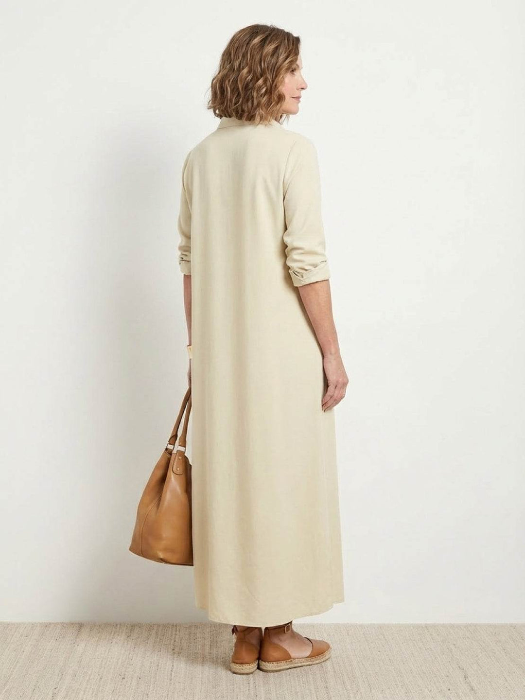 Wrinkle-Free Button-Down Dress
