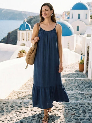 100% Pure Cotton Gauze Maxi Dress