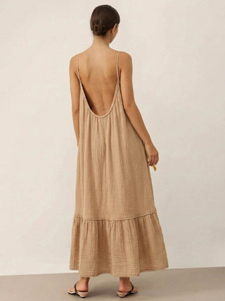 100% Pure Cotton Gauze Maxi Dress