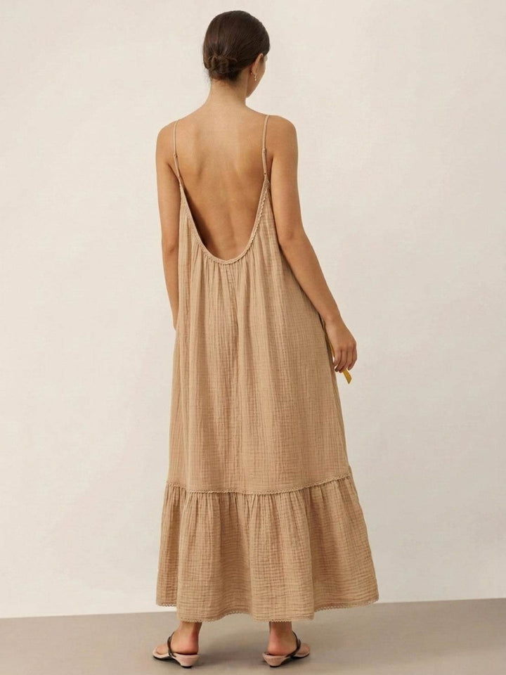 100% Pure Cotton Gauze Maxi Dress