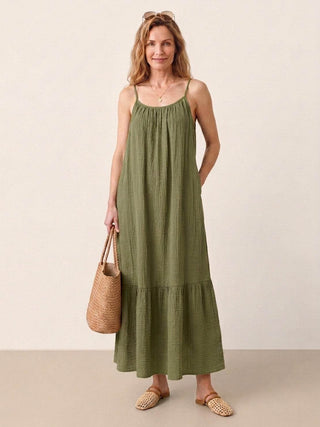100% Pure Cotton Gauze Maxi Dress