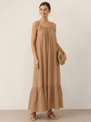 100% Pure Cotton Gauze Maxi Dress