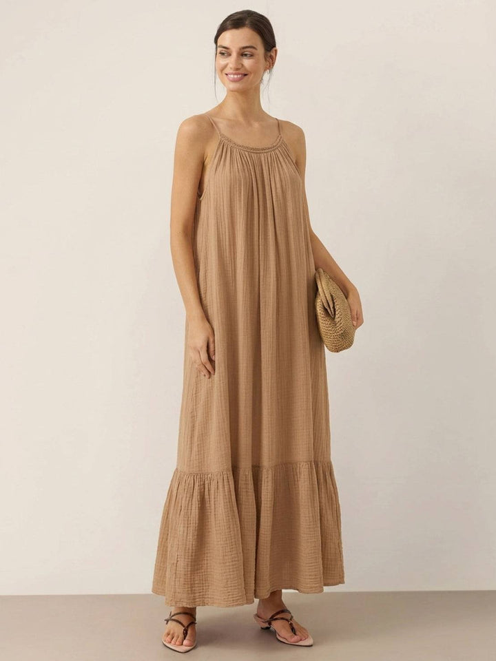 100% Pure Cotton Gauze Maxi Dress