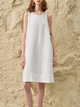 Linen Lyocell Blend Dress