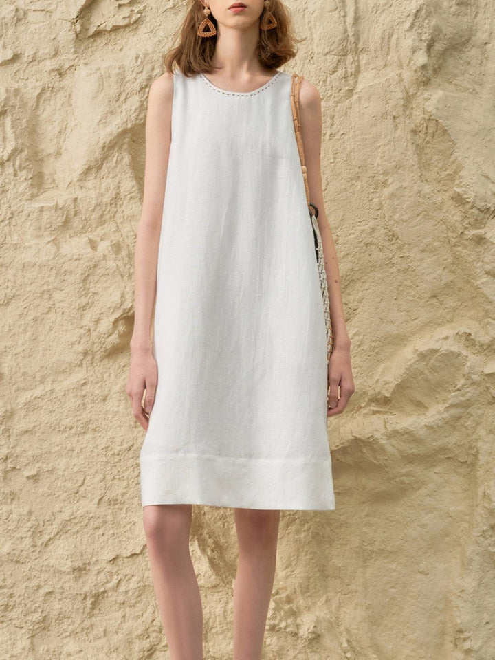 Linen Lyocell Blend Dress