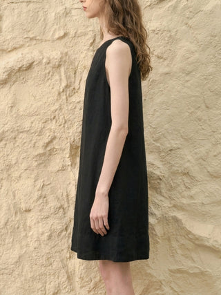 Linen Lyocell Blend Dress