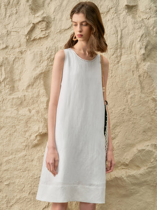 Linen Lyocell Blend Dress