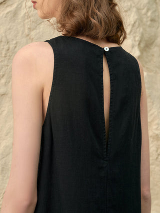Linen Lyocell Blend Dress