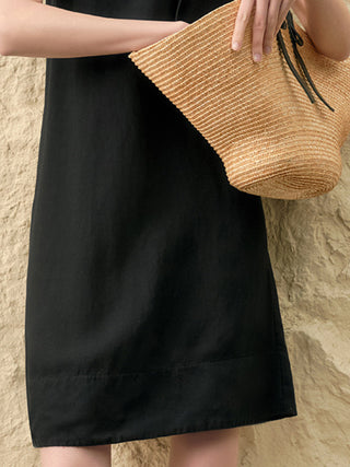Linen Lyocell Blend Dress