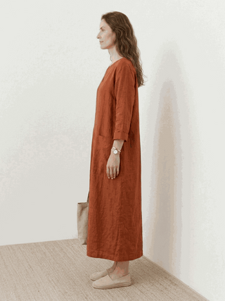 100% Cotton Pocket Maxi Dress