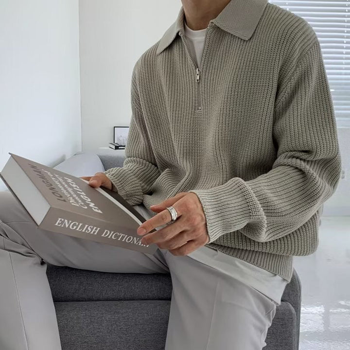 RASON Polo demi-zip