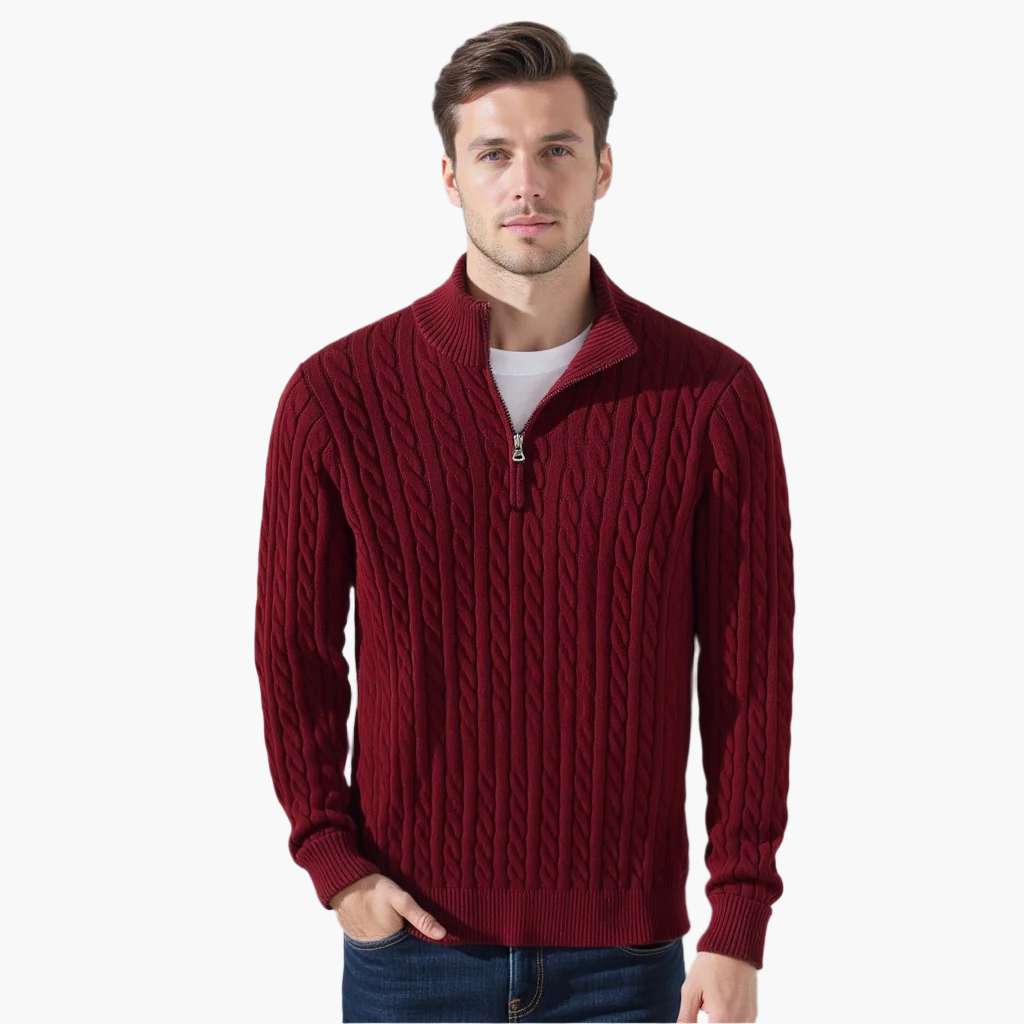 TAEBAEK – Pull torsadé zippé