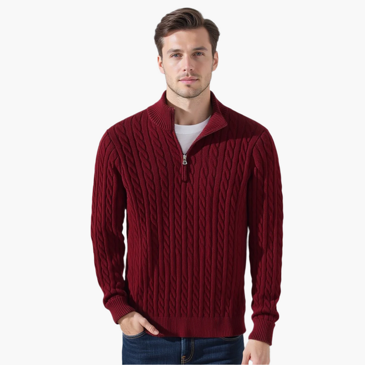 TAEBAEK – Pull torsadé zippé