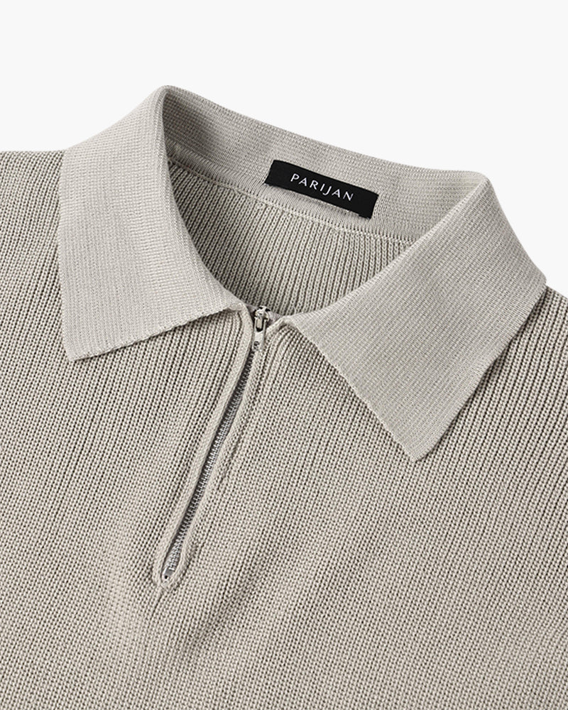 RASON Polo demi-zip