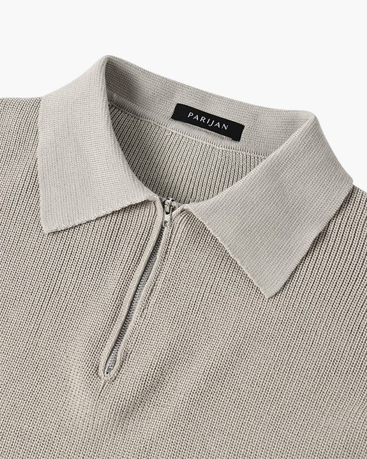 RASON Polo demi-zip