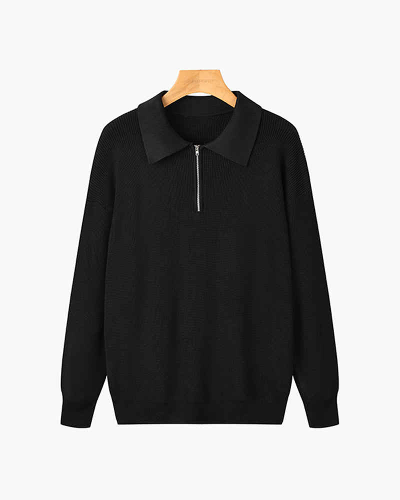 RASON Polo demi-zip