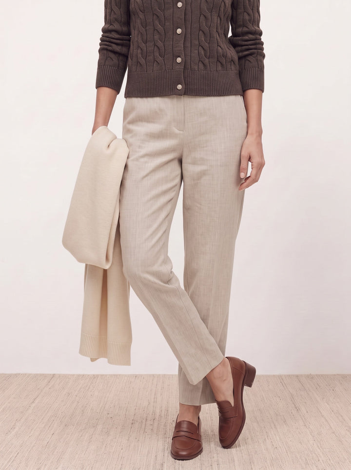 Cable-Knit Crew Cardigan