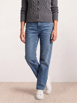 Cable-Knit Crew Cardigan