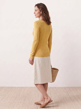 Seamless Merino Wool &amp; Silk Boat-Neck Knit Top