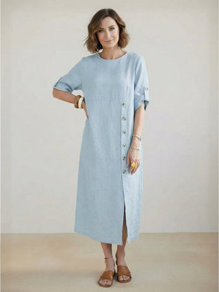 100% Linen Pure Elegance Dress